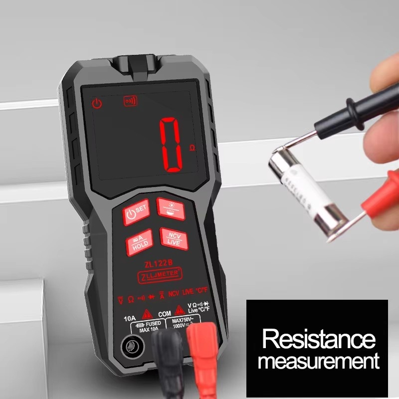 ZLLJMETER ZL122B Digital Rechargeable Multimeter Frequency Measuring AC/DC Voltage Current Capacitance Analog Multitester